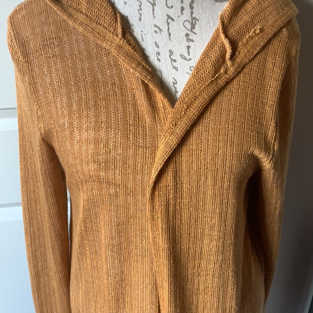 Open Face , Hooded,  Extra Long Cardigan